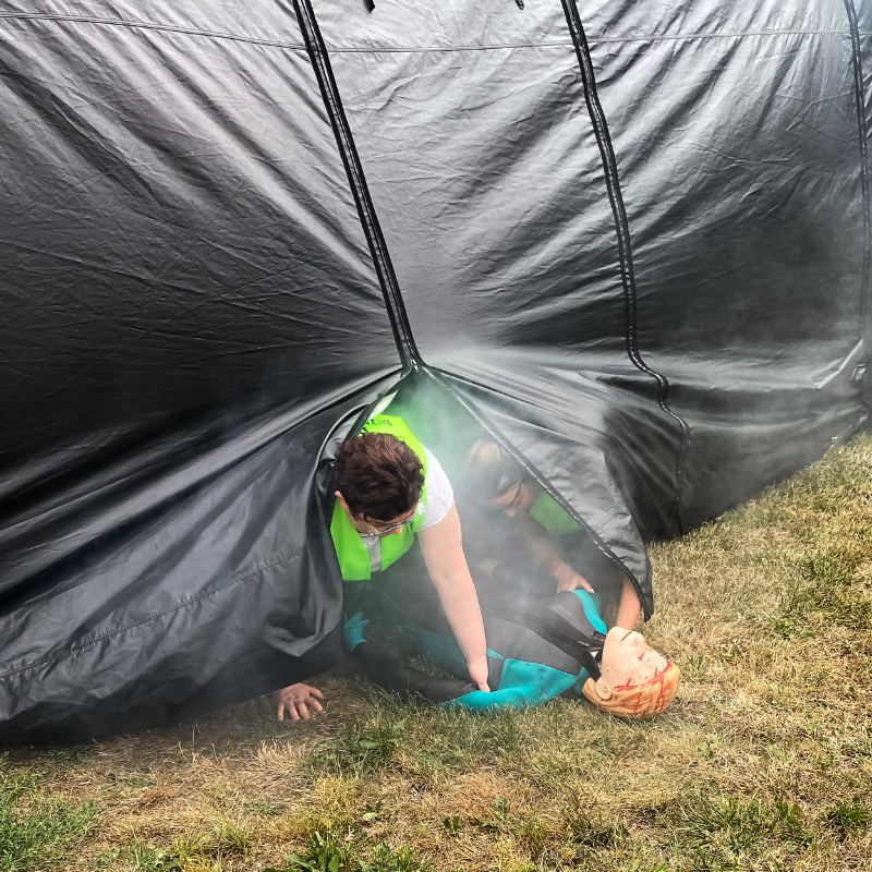 Ewakuacja ze strefy zadymienia